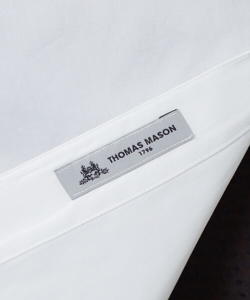 MACKINTOSH LONDON（マッキントッシュ ロンドン）の「【The Essential Collection】ハイカウントブロードラウンドカラーシャツ（シャツ/ブラウス・レディース・ブルー/ホワイト/クリアブルー・38）」の13枚目の写真