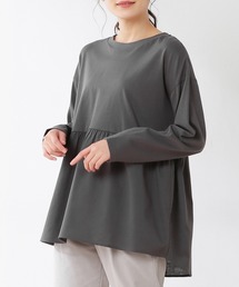 異素材切替チュニック