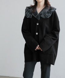 yuw | UNSEX BIG V CARDIGAN　217974(カーディガン/ボレロ)