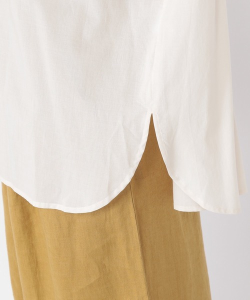 studio CLIP（スタディオクリップ）の「[10/6instaLIVE着用]【キナリノ掲載商品】ダブルフロント柔らかピンタックブラウス（シャツ/ブラウス・レディース・アイボリー/グレー/ブラック・FREE）」の16枚目の写真