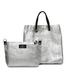 メンズのトートバッグ シルバー 銀色系 レザー 本革 ファッション通販 Zozotown