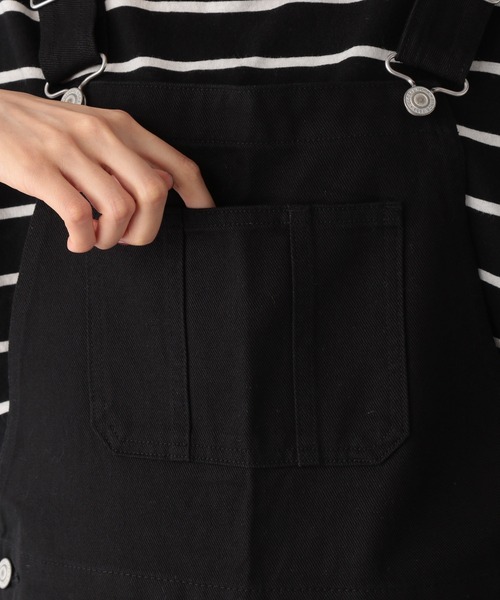 GLOBAL WORK（グローバルワーク）の「デニムオーバーオール/959794（サロペット/オーバーオール・レディース・ネイビー/オフホワイト/ブラック・FREE）」の18枚目の写真