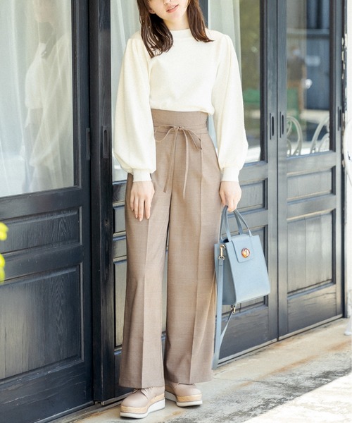 OLIVE des OLIVE（オリーブデオリーブ）の「レディライクハイネックニット（ニット/セーター・レディース・サックスブルー/ミント/ブラック/オフホワイト/ブラウン・FREE）」の8枚目の写真