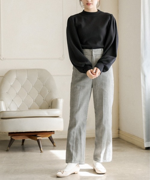 OLIVE des OLIVE（オリーブデオリーブ）の「レディライクハイネックニット（ニット/セーター・レディース・サックスブルー/ミント/ブラック/オフホワイト/ブラウン・FREE）」の15枚目の写真