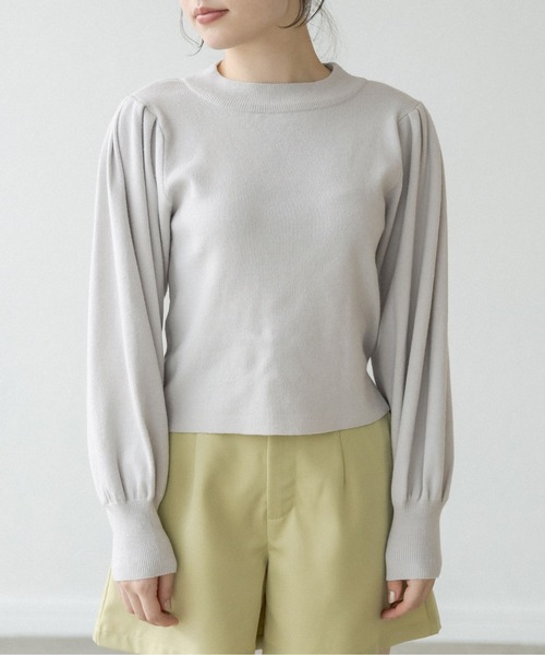 OLIVE des OLIVE（オリーブデオリーブ）の「レディライクハイネックニット（ニット/セーター・レディース・サックスブルー/ミント/ブラック/オフホワイト/ブラウン・FREE）」の19枚目の写真