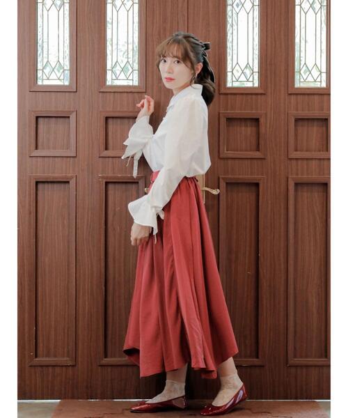 Areeam（アリーム）の「静かな魅力のモノクロブラウス（シャツ/ブラウス・レディース・ブラック/オフホワイト・FREE）」の11枚目の写真