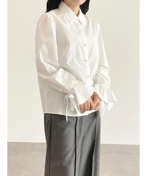 Areeam（アリーム）の「静かな魅力のモノクロブラウス（シャツ/ブラウス・レディース・ブラック/オフホワイト・FREE）」の16枚目の写真