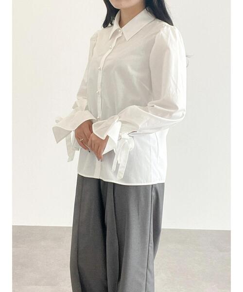 Areeam（アリーム）の「静かな魅力のモノクロブラウス（シャツ/ブラウス・レディース・ブラック/オフホワイト・FREE）」の18枚目の写真