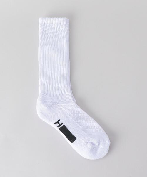 H BEAUTY&YOUTH UNITED ARROWS(エイチビューティーアンドユースユナイテッドアローズ)の「<H>LOOSE REGULAR SOCKS/ソックス(ソックス/靴下・メンズ・ホワイト/ブラック/ベージュ/ライム・FREE)」の2枚目の写真