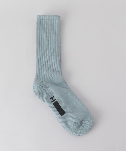 H BEAUTY&YOUTH UNITED ARROWS(エイチビューティーアンドユースユナイテッドアローズ)の「<H>LOOSE REGULAR SOCKS/ソックス(ソックス/靴下・メンズ・ホワイト/ブラック/ベージュ/ライム・FREE)」の4枚目の写真