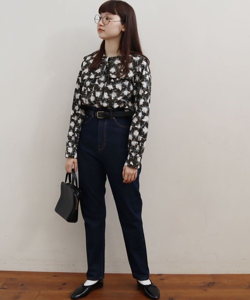 fig Ｌondon（フィグロンドン）の「ROSE　BL（シャツ/ブラウス・レディース・ダークブラウン/グリーン・FREE）」の11枚目の写真