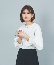 Rouge vif | プリーツブラウス(シャツ/ブラウス)