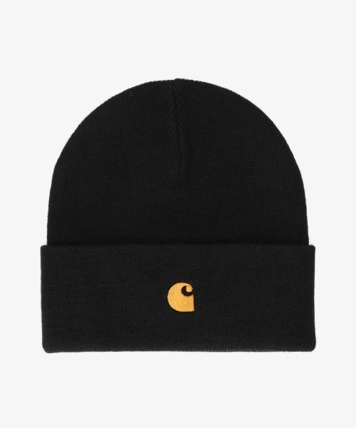 Carhartt（カーハート）の「carhartt CHASE BEANIE（ニットキャップ/ビーニー・メンズ・ブラック/ネイビー/オレンジ/グリーン/グレー系その他・FREE）」の2枚目の写真