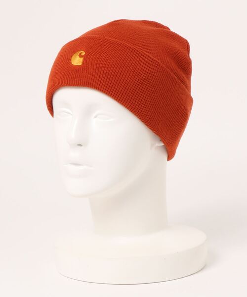 Carhartt（カーハート）の「carhartt CHASE BEANIE（ニットキャップ/ビーニー・メンズ・ブラック/ネイビー/オレンジ/グリーン/グレー系その他・FREE）」の7枚目の写真