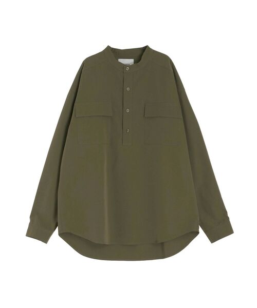 COTORICA（コトリカ）の「ポプリンバンドカラープルオーバーシャツ（シャツ/ブラウス・メンズ・カーキ/ベージュ・LARGE/MEDIUM）」の4枚目の写真