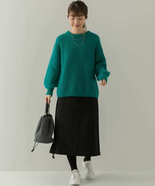 URBAN RESEARCH Sonny Label（アーバンリサーチサニーレーベル）の「モヘヤクルーネックニットプルオーバー（ニット/セーター・レディース・ライトグレー/ピンク/グリーン・FREE）」の17枚目の写真