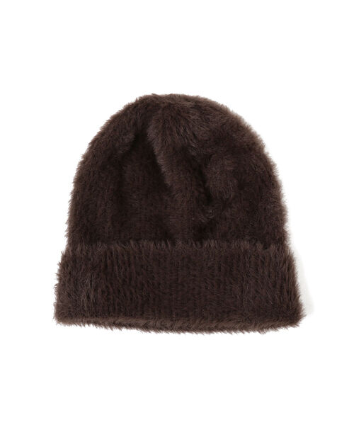 B:MING by BEAMS（ビーミングバイビームス）の「SUBLIME / シャギー ワッチキャップ（ニットキャップ/ビーニー・メンズ・ブラウン/ブラック/オレンジ・ONE SIZE）」の2枚目の写真