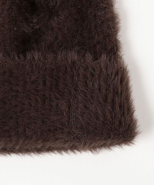 B:MING by BEAMS（ビーミングバイビームス）の「SUBLIME / シャギー ワッチキャップ（ニットキャップ/ビーニー・メンズ・ブラウン/ブラック/オレンジ・ONE SIZE）」の5枚目の写真