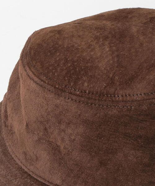 green label relaxing（グリーンレーベルリラクシング）の「＜RIDGEWOOD CAPS＞スエード バケットハット（ハット・メンズ・ダークブラウン/ブラック・FREE）」の10枚目の写真