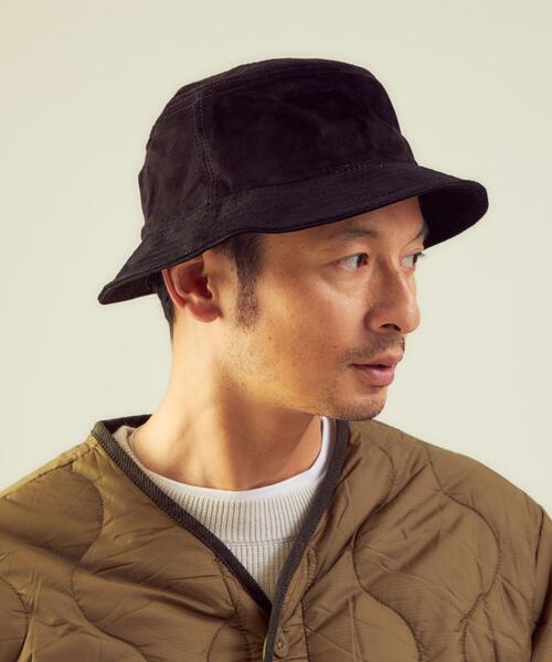 green label relaxing（グリーンレーベルリラクシング）の「＜RIDGEWOOD CAPS＞スエード バケットハット（ハット・メンズ・ダークブラウン/ブラック・FREE）」の12枚目の写真