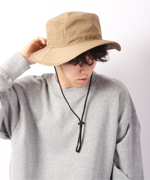 KRIFF MAYER（クリフメイヤー）の「KRIFF MAYER はっ水加工 アドベンチャーハット サファリハット 帽子 男女兼用（ハット・メンズ・ベージュ/ネイビー/ブラウン/ブラック・FREE）」の10枚目の写真