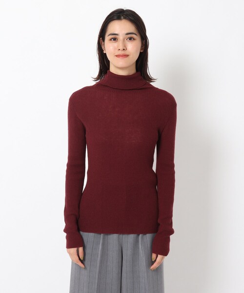 THE SHOP TK (ザ ショップ ティーケー )の「◆タートルニットプルオーバー(ニット/セーター・レディース・ブラック/オフホワイト/オレンジ系・12/13/14)」の11枚目の写真