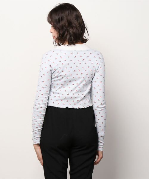 atmos pink（アトモスピンク）の「atmos pink チェリー柄 カーディガン（カーディガン/ボレロ・レディース・ブルー/ピンク/ホワイト・FREE）」の6枚目の写真