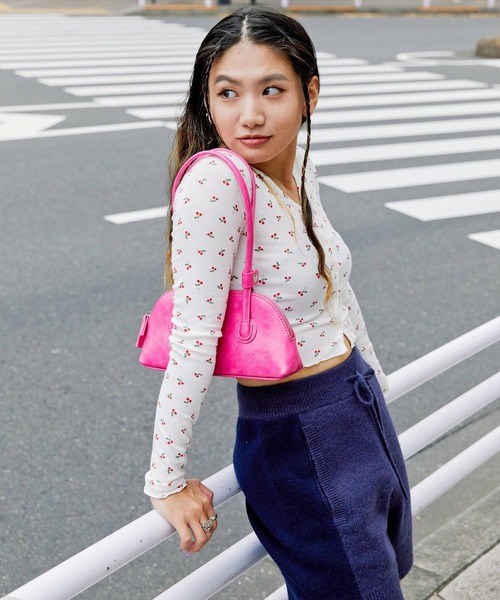 atmos pink（アトモスピンク）の「atmos pink チェリー柄 カーディガン（カーディガン/ボレロ・レディース・ブルー/ピンク/ホワイト・FREE）」の7枚目の写真