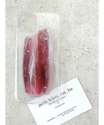 tone（トーン）の「petit bijou_ma_ha/ペイントアートiPhoneケース（スマホケース/カバー）」