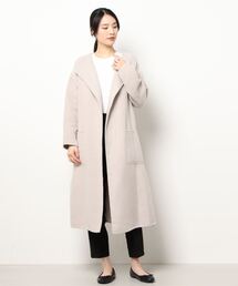 Te chichi | ノーカラーリバーコート(ノーカラーコート)