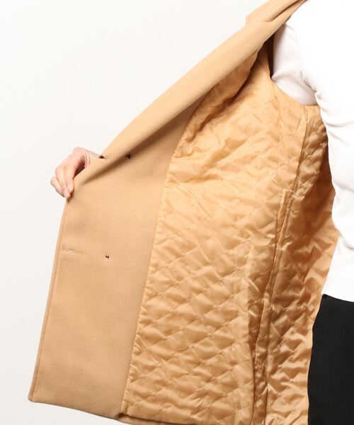 MAISON BREEZE(メゾンブリーズ)の「【MAISON BREEZE】シンプルミドルチェスターコート SCCH38(チェスターコート・レディース・ブラック/ベージュ・4/3)」の3枚目の写真