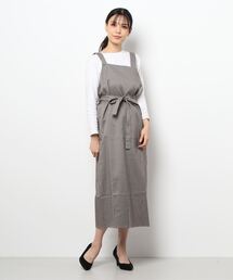 flower | チェックエプロンワンピース(ワンピース)