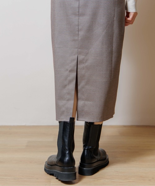 flower（フラワー）の「チェックエプロンワンピース（ワンピース・レディース・グレー/ベージュ・FREE）」の19枚目の写真