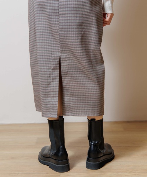 flower（フラワー）の「チェックエプロンワンピース（ワンピース・レディース・グレー/ベージュ・FREE）」の20枚目の写真