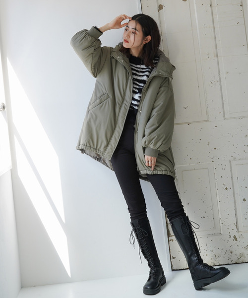 VENCEEXCHANGE（ヴァンスエクスチェンジ）の「タンクソールレースアップロングブーツ（ブーツ・レディース・ホワイト/ブラック・M/L）」の15枚目の写真