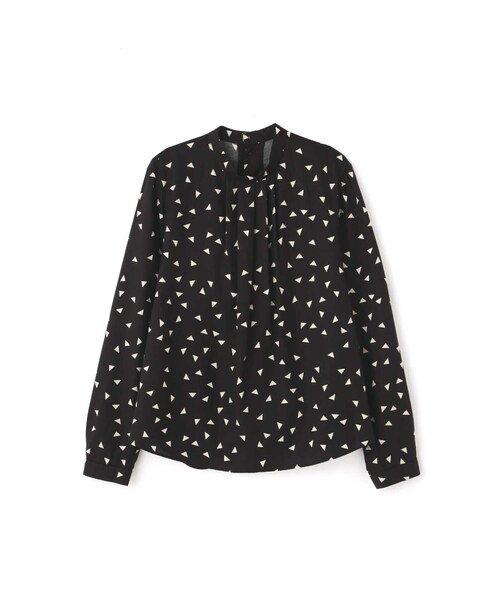 human woman（ヒューマンウーマン）の「◆幾何学プリントプルオーバーブラウス（シャツ/ブラウス・レディース・ダークインディゴブルー/ブラック系その他3・MEDIUM）」の6枚目の写真