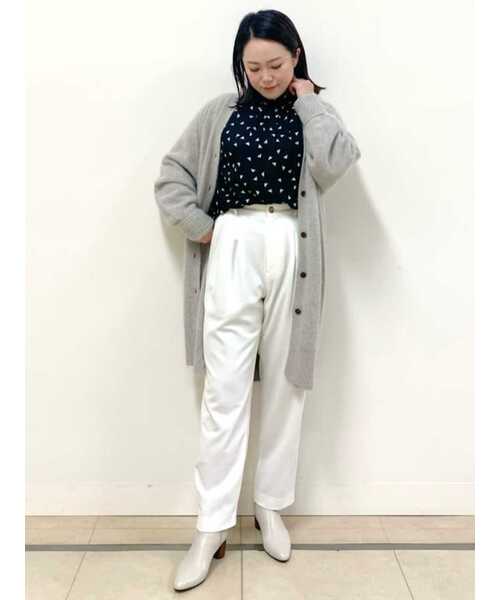 human woman（ヒューマンウーマン）の「◆幾何学プリントプルオーバーブラウス（シャツ/ブラウス・レディース・ダークインディゴブルー/ブラック系その他3・MEDIUM）」の9枚目の写真