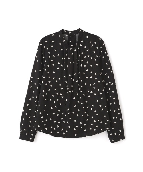 human woman（ヒューマンウーマン）の「◆幾何学プリントプルオーバーブラウス（シャツ/ブラウス・レディース・ダークインディゴブルー/ブラック系その他3・MEDIUM）」の5枚目の写真
