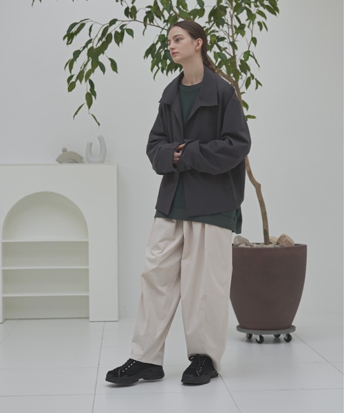 shiki tokyo(シキトウキョウ)の「Oversized Shirt Cardigan / オーバーサイズシャツカーディガン(カーディガン/ボレロ・メンズ・チャコールグレー/グレイッシュベージュ・SMALL/LARGE/MEDIUM)」の22枚目の写真