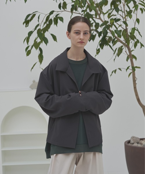 shiki tokyo(シキトウキョウ)の「Oversized Shirt Cardigan / オーバーサイズシャツカーディガン(カーディガン/ボレロ・メンズ・チャコールグレー/グレイッシュベージュ・SMALL/LARGE/MEDIUM)」の10枚目の写真