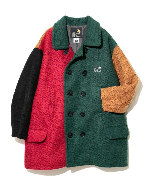 ゴースローキャラバンクレイジーもっさりウールPコート