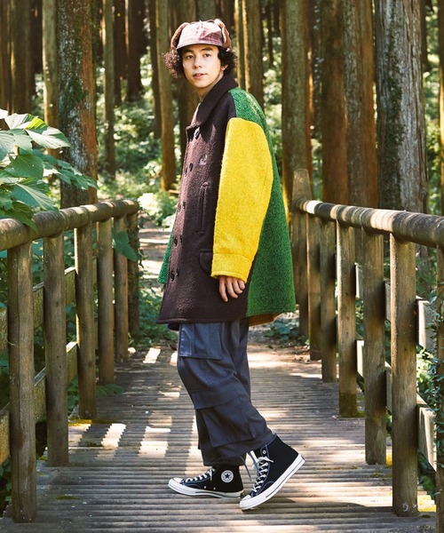 go slow caravan（ゴースローキャラバン）の「もっさりウール ゆったりPコート（ピーコート・メンズ・その他1/その他2・MEDIUM/LARGE）」の6枚目の写真