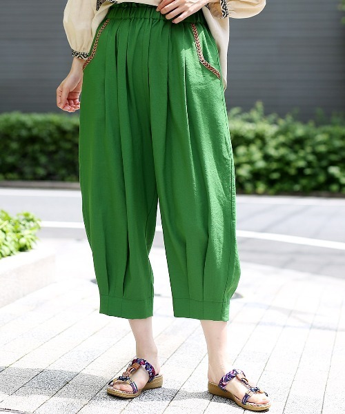 チチカカ(チチカカ)の「エッグタックパンツ 【シリーズ累計15,000枚突破】(その他パンツ・レディース・ベージュ/カーキ/ブラック/その他1/グリーン/オレンジ/マスタード/オリーブ・FREE)」の5枚目の写真