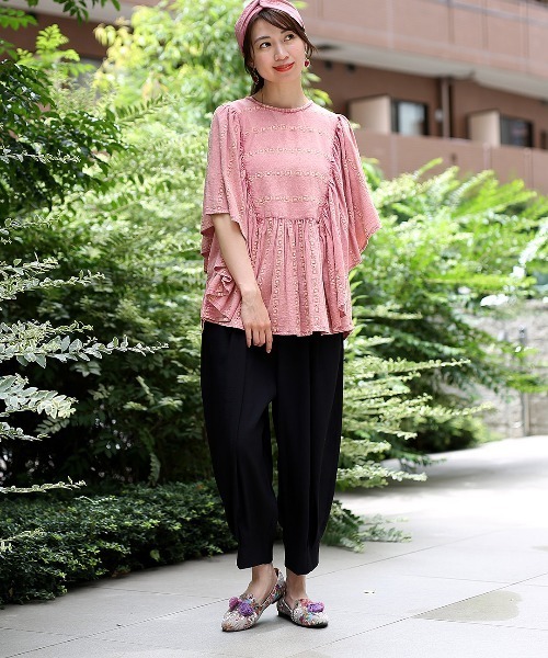 チチカカ(チチカカ)の「エッグタックパンツ 【シリーズ累計15,000枚突破】(その他パンツ・レディース・ベージュ/カーキ/ブラック/その他1/グリーン/オレンジ/マスタード/オリーブ・FREE)」の12枚目の写真