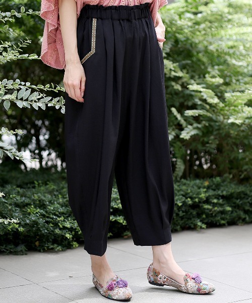 チチカカ(チチカカ)の「エッグタックパンツ 【シリーズ累計15,000枚突破】(その他パンツ・レディース・ベージュ/カーキ/ブラック/その他1/グリーン/オレンジ/マスタード/オリーブ・FREE)」の14枚目の写真