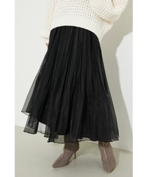 rienda | ボックスプリーツフレアスカート(スカート)