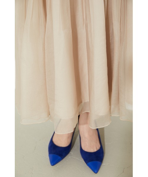 rienda（リエンダ）の「ボックスプリーツフレアスカート（スカート・レディース・ブラック/ベージュ/ピンク・SMALL/MEDIUM）」の8枚目の写真