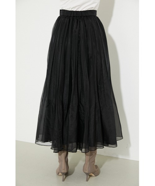 rienda（リエンダ）の「ボックスプリーツフレアスカート（スカート・レディース・ブラック/ベージュ/ピンク・SMALL/MEDIUM）」の19枚目の写真