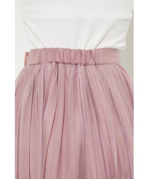 rienda（リエンダ）の「ボックスプリーツフレアスカート（スカート・レディース・ブラック/ベージュ/ピンク・SMALL/MEDIUM）」の4枚目の写真