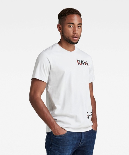 G-STAR(ジースター)の「MULTIPLE 7411 T-SHIRT/ロゴT(Tシャツ/カットソー・メンズ・グレー系その他/ダークオリーブ/ブラウン系その他・SMALL/X-SMALL/MEDIUM/LARGE/X-LARGE)」の4枚目の写真